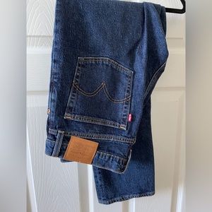 Levi's Wedgie High Waist Straight Leg Jeans in Salsa Dark Stone size 27